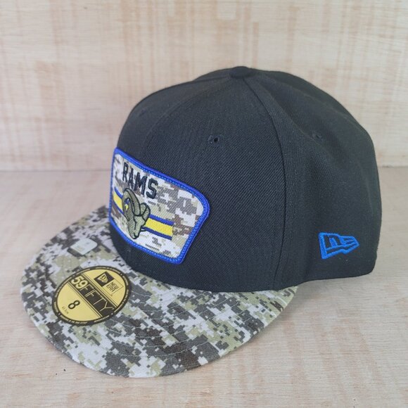 Los Angeles Rams New Era NFL Salute to Service   59FIFTY Fitted Sz 8 NWT - Picture 4 of 10
